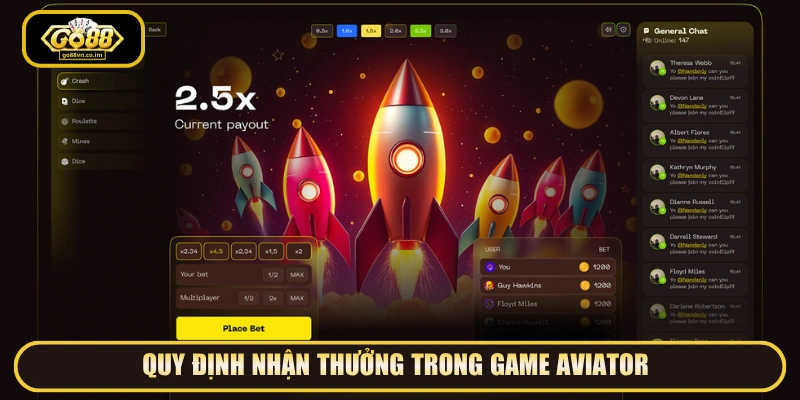 Quy định nhận thưởng trong Game Aviator 
