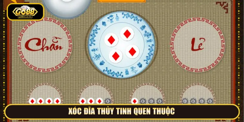 Xóc đĩa thủy tinh thiết kế đơn giản và độc đáo
